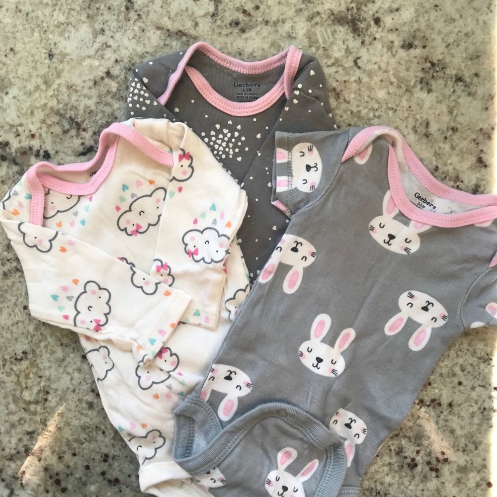 Gerber 0-3M Onesie 3-Pack